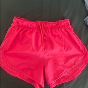 neon pink nike shorts